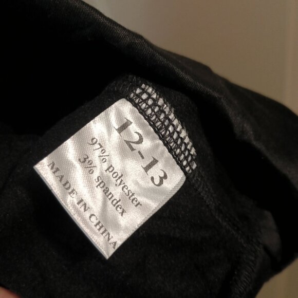 Girls 12-13 fleece lined leggings - flared - Picture 3 of 3